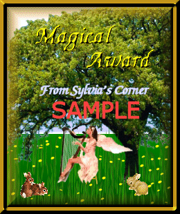 Sylvia's Corner Magical Award